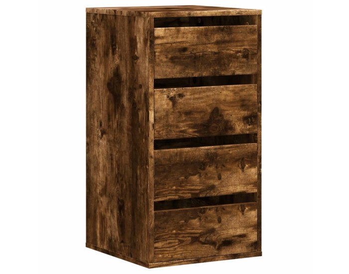 Sonata Dulap colț cu sertare stejar fumuriu 40x41x76 cm lemn prelucrat