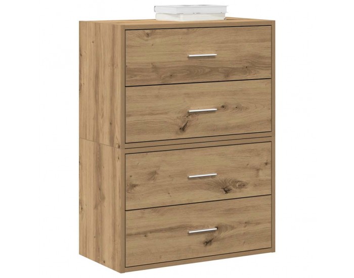 Sonata H Шкафове с 2 чекмеджета 2 бр 60x31x40 см инженерно дърво