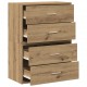Sonata H Шкафове с 2 чекмеджета 2 бр 60x31x40 см инженерно дърво