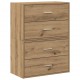 Sonata H Шкафове с 2 чекмеджета 2 бр 60x31x40 см инженерно дърво