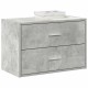 Sonata Dulap cu 2 sertare Beton Gri 60x31x40 cm Lemn prelucrat