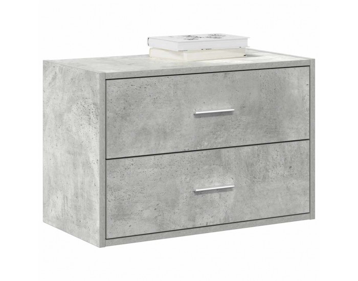 Sonata H Шкаф с 2 чекмеджета бетонно сив 60x31x40 см инженерно дърво