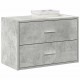Sonata H Шкаф с 2 чекмеджета бетонно сив 60x31x40 см инженерно дърво