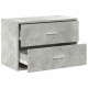Sonata Dulap cu 2 sertare Beton Gri 60x31x40 cm Lemn prelucrat