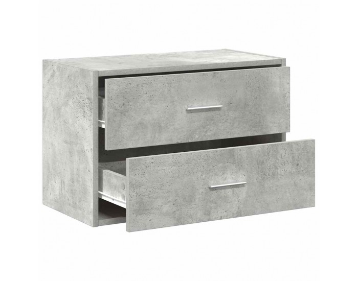 Sonata H Шкаф с 2 чекмеджета бетонно сив 60x31x40 см инженерно дърво