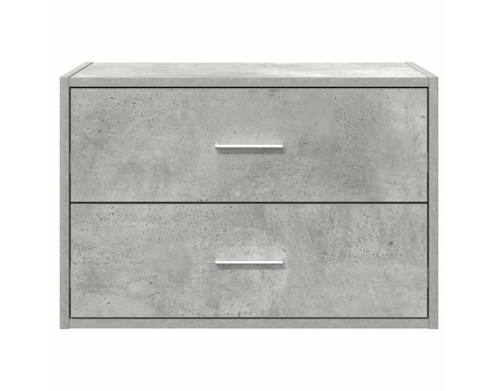 Sonata Dulap cu 2 sertare Beton Gri 60x31x40 cm Lemn prelucrat