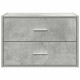 Sonata Dulap cu 2 sertare Beton Gri 60x31x40 cm Lemn prelucrat