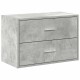 Sonata Dulap cu 2 sertare Beton Gri 60x31x40 cm Lemn prelucrat