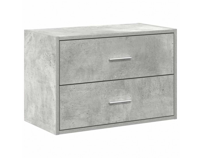 Sonata H Шкаф с 2 чекмеджета бетонно сив 60x31x40 см инженерно дърво