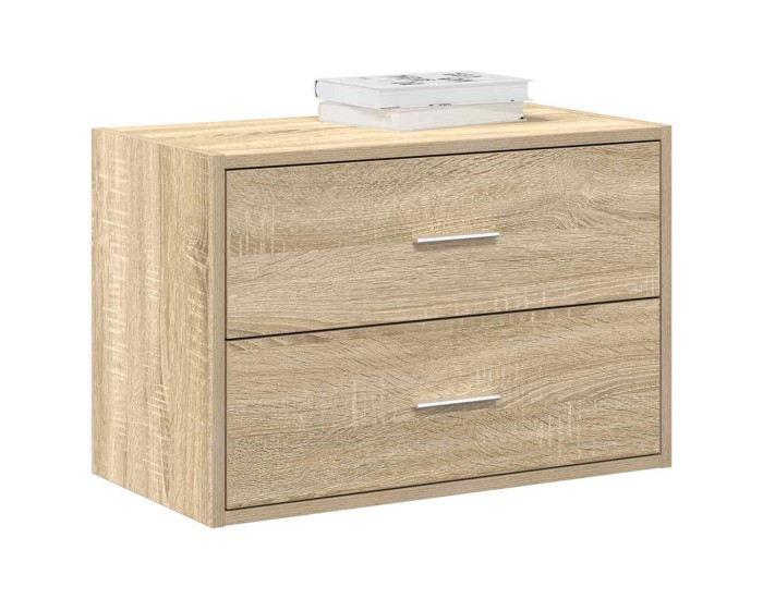 Sonata Dulap cu 2 sertare Stejar Sonoma 60x31x40 cm Lemn prelucrat