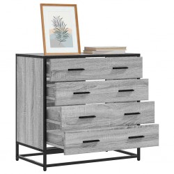Sonata H Шкаф с чекмеджета Grey Sonoma 70x41x70 cm Инженерна дървесина - Comode