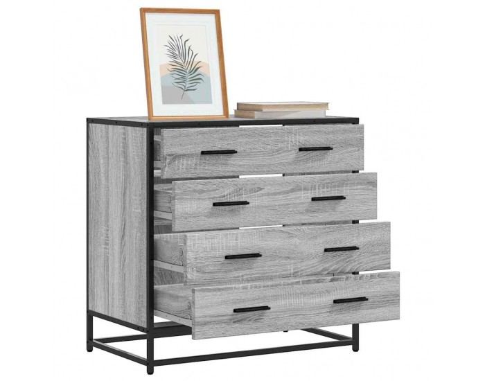 Sonata H Шкаф с чекмеджета Grey Sonoma 70x41x70 cm Инженерна дървесина