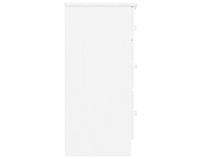 Sonata Comodă cu sertare ALTA, alb, 112x35x73 cm, lemn masiv de pin