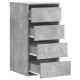 Sonata Dulap colț cu sertare gri beton 40x41x76 cm lemn prelucrat