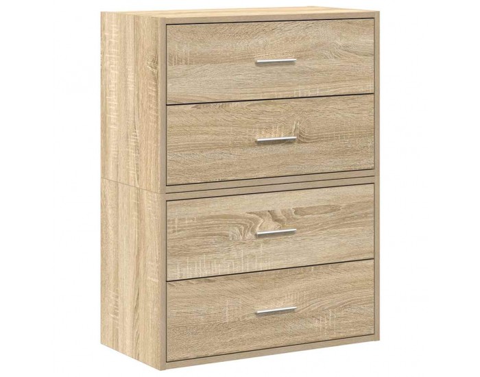 Sonata H Шкафове с 2чекмеджета 2бр дъб сонома 60x31x40см инженерно дърво