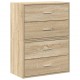 Sonata H Шкафове с 2чекмеджета 2бр дъб сонома 60x31x40см инженерно дърво