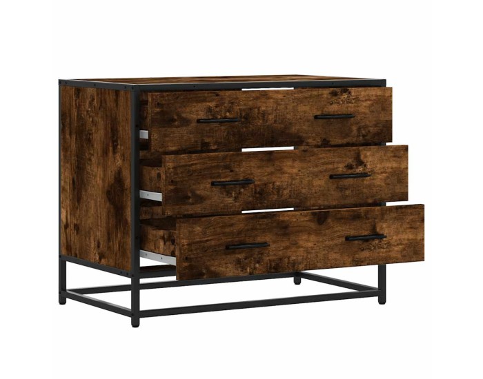 Sonata Dulap cu sertar, stejar fumuriu,70x41x56 cm, lemn prelucrat