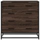 Sonata Dulap cu sertar, stejar maro, 70x41x70 cm, lemn prelucrat