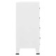 Sonata Dulap cu sertare industrial, alb, 78x40x93 cm, metal
