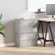 Sonata H Шкафове с 2 чекмеджета 2 бр сив 60x31x40 см инженерно дърво