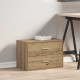 Sonata Dulap cu 2 sertare Stejar artizanal 60x31x40 cm Lemn prelucrat
