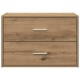 Sonata Dulap cu 2 sertare Stejar artizanal 60x31x40 cm Lemn prelucrat