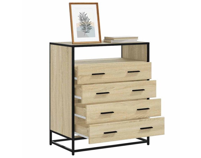Sonata Dulap cu sertare, stejar sonoma, 70x41x83,5 cm, lemn prelucrat