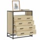 Sonata Dulap cu sertare, stejar sonoma, 70x41x83,5 cm, lemn prelucrat