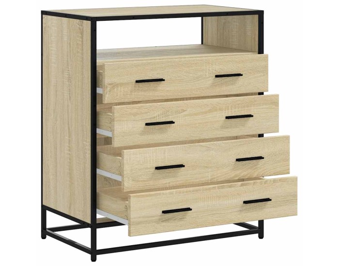 Sonata Dulap cu sertare, stejar sonoma, 70x41x83,5 cm, lemn prelucrat