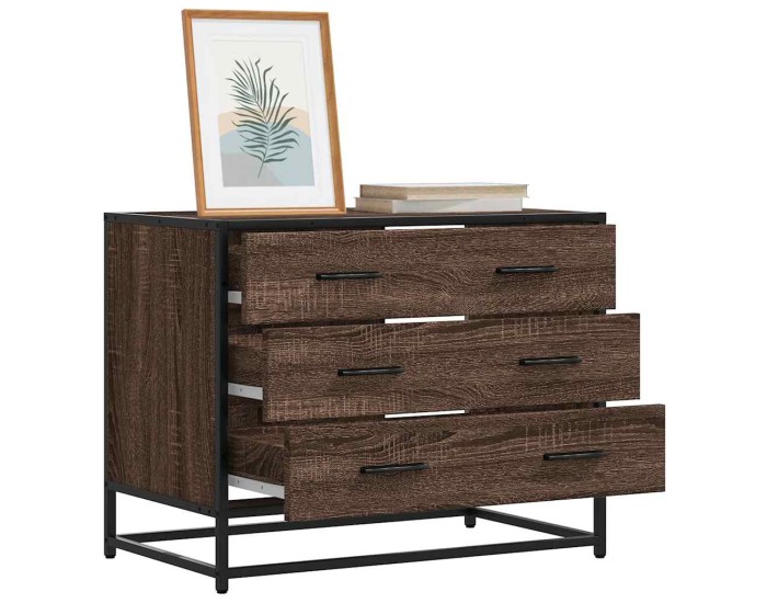 Sonata Dulap cu sertar, stejar maro, 70x41x56 cm, lemn prelucrat