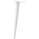 Sonata Picioare pentru măsuță de cafea, formă conică, 4 buc., alb, 30-31 cm, oțel