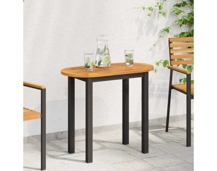 Sonata H Топ за маса Кафяво 80 x 40 x 2 cm Акациево дърво масив