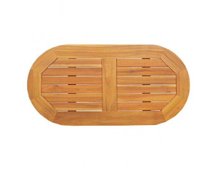 Sonata H Топ за маса Кафяво 80 x 40 x 2 cm Акациево дърво масив