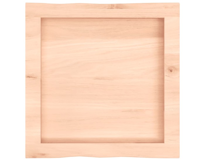 Sonata Blat masă 40x40x(2-4) cm lemn stejar netratat contur organic
