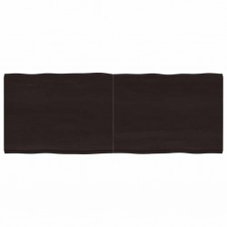 Sonata H Плот за маса тъмнокафяв 160x60x(2-4) см обработен масивен дъб - Piese pentru mese