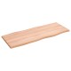 Sonata Blat masă, 100x40x2 cm, maro, lemn stejar tratat contur organic