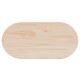 Sonata Blat de masă oval din lemn masiv de pin 70x35x2,5 cm