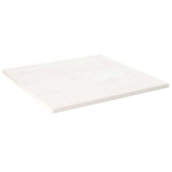 Sonata H Плот за маса, бял, 80x80x2,5 см, бор масив, квадратен - Piese pentru mese