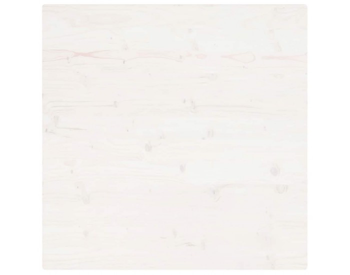 Sonata H Плот за маса, бял, 80x80x2,5 см, бор масив, квадратен