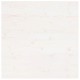 Sonata H Плот за маса, бял, 80x80x2,5 см, бор масив, квадратен