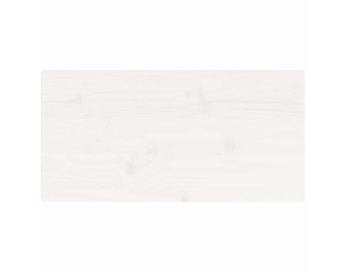 Sonata Blat de masă alb 80x40x2,5 cm lemn masiv de pin dreptunghiular