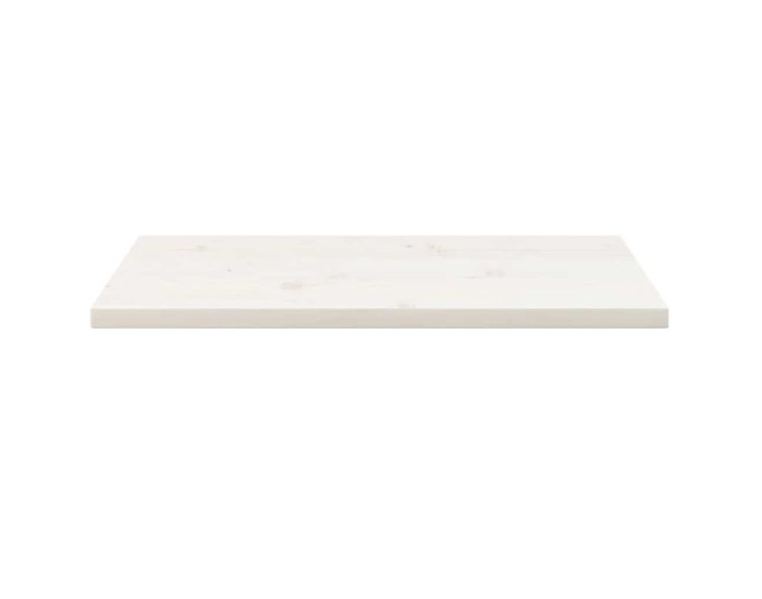 Sonata Blat de masă alb 80x40x2,5 cm lemn masiv de pin dreptunghiular