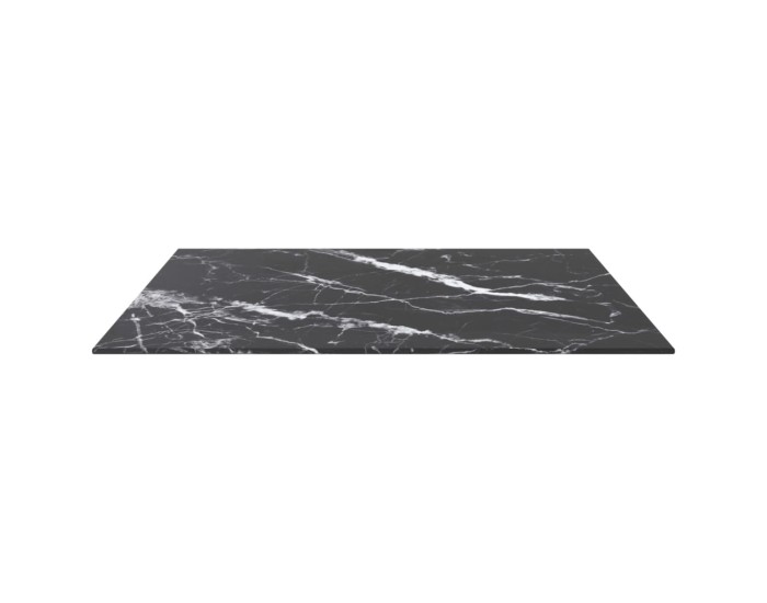 Sonata Blat masă negru 70x70 cm 6 mm sticlă securizată design marmură