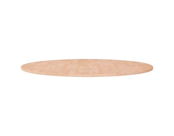 Sonata Blat de masă rotund, Ø90x1,5 cm, lemn masiv stejar netratat