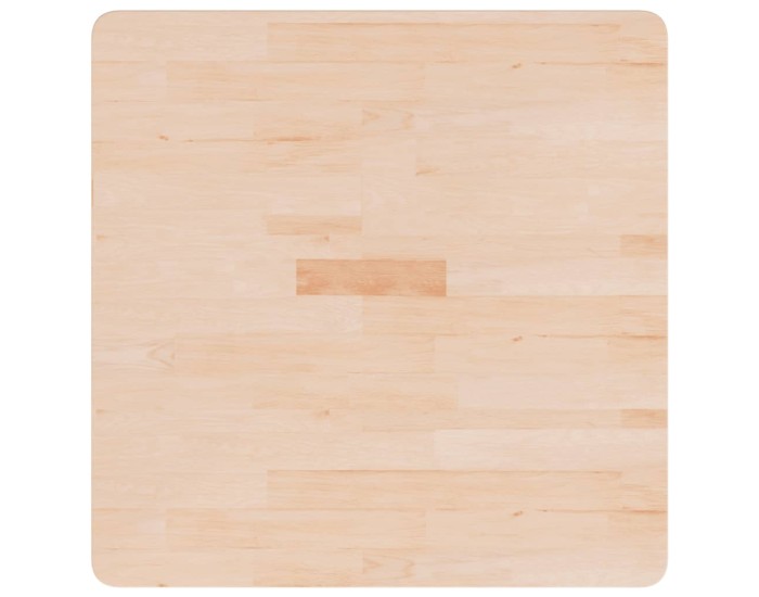 Sonata Blat de masă pătrat,70x70x1,5cm, lemn masiv stejar netratat
