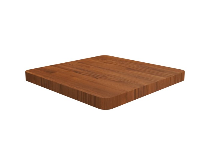 Sonata Blat de masă pătrat maro închis 50x50x4 cm lemn stejar tratat
