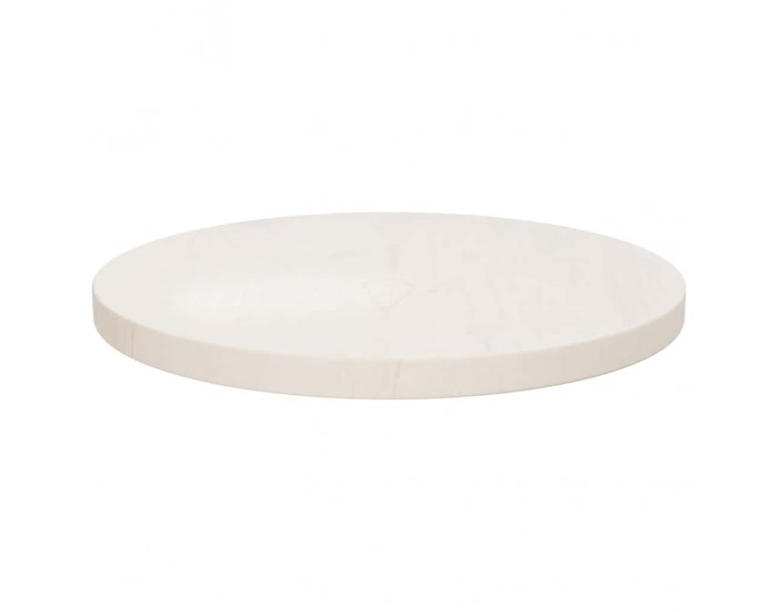 Sonata H Плот за маса, бял, Ø40x2,5 см, бор масив