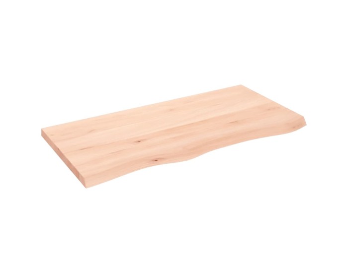 Sonata Blat de masă, 100x50x(2-4) cm, lemn masiv de stejar netratat
