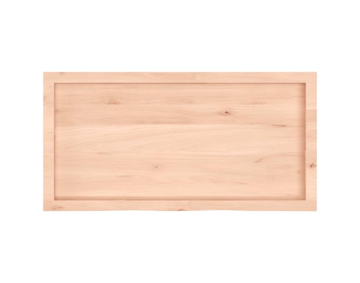 Sonata Blat de masă, 100x50x(2-4) cm, lemn masiv de stejar netratat