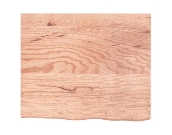 Sonata Blat de masă maro 60x50x(2-4) cm, lemn masiv stejar tratat